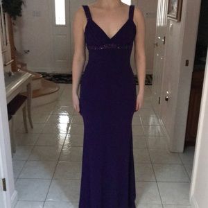 Purple prom dress